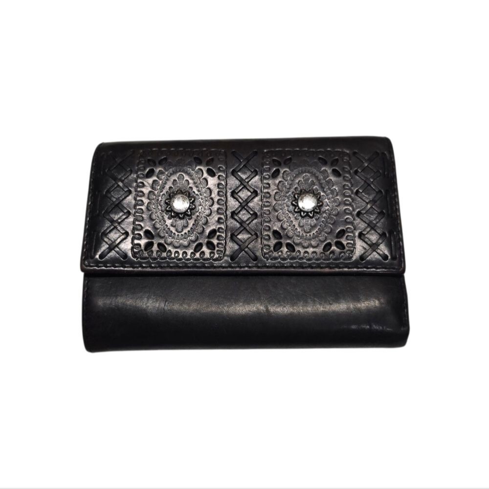 {Lauren Ralph Lauren} Women's Vintage Dark Brown Leather Wallet